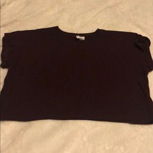 Dark Purple Crop Top